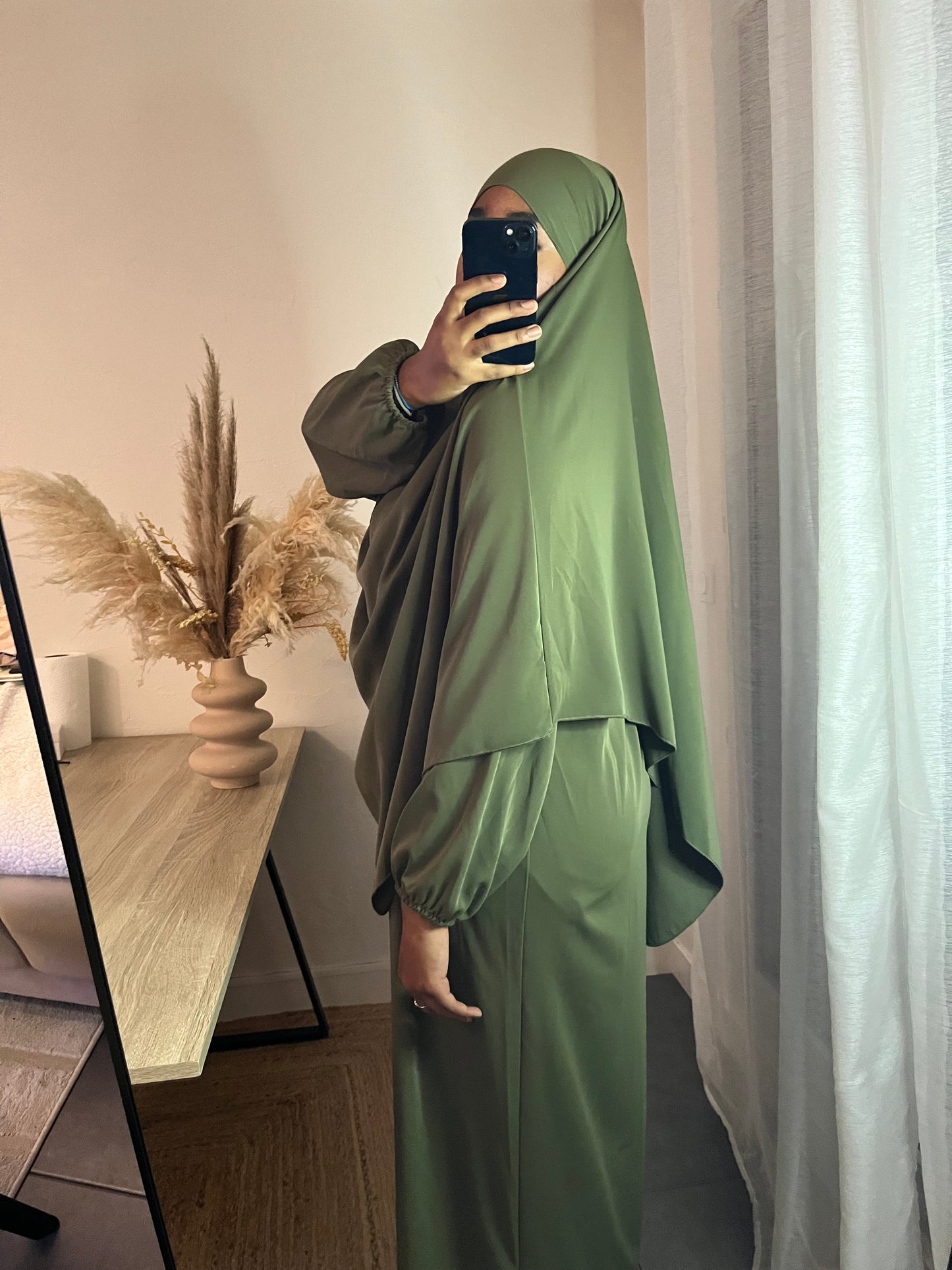 Ensemble Khimar et Abaya - Soie de Médine