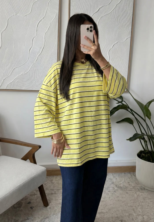 T-shirt oversize Rayé