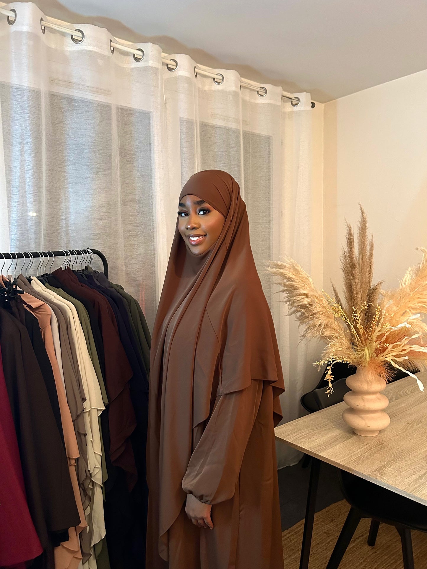Ensemble Khimar et Abaya - Soie de Médine